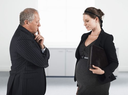 Pregnant-woman-with-boss