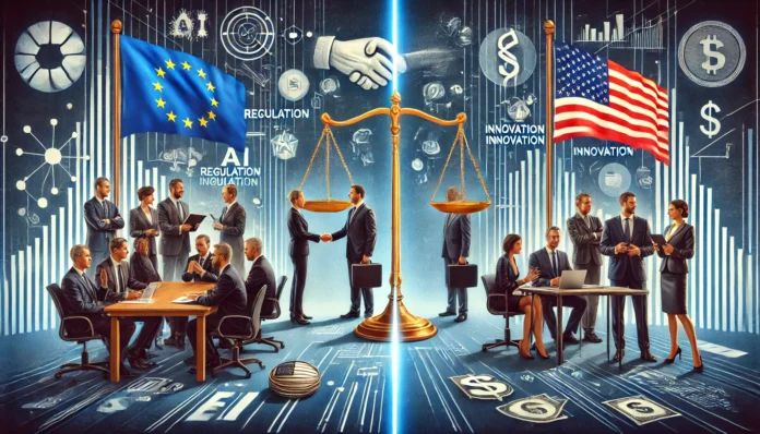 Confronto tra normative IA europee e americane