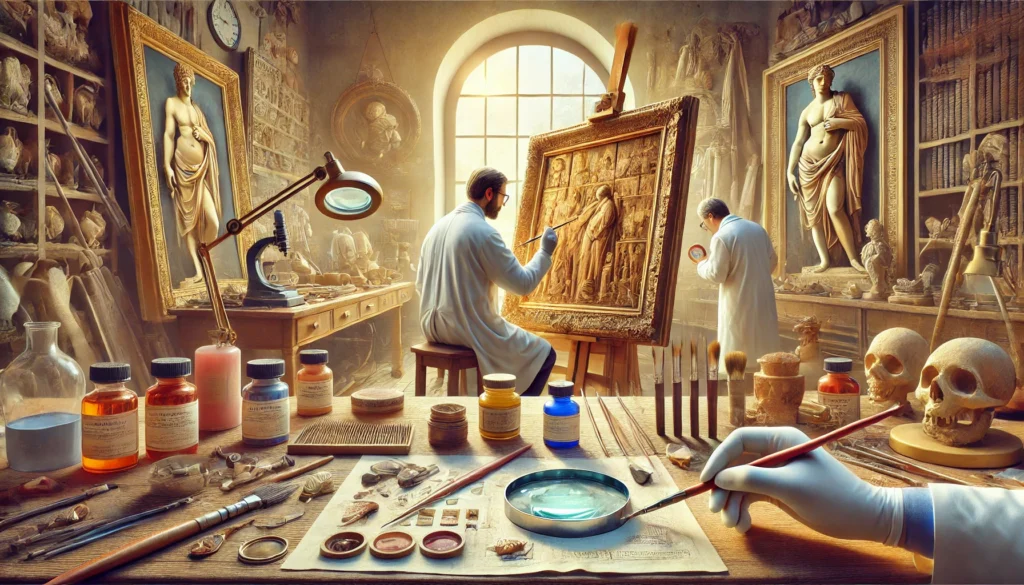 Tecniche e materiali nel restauro delle opere d’arte