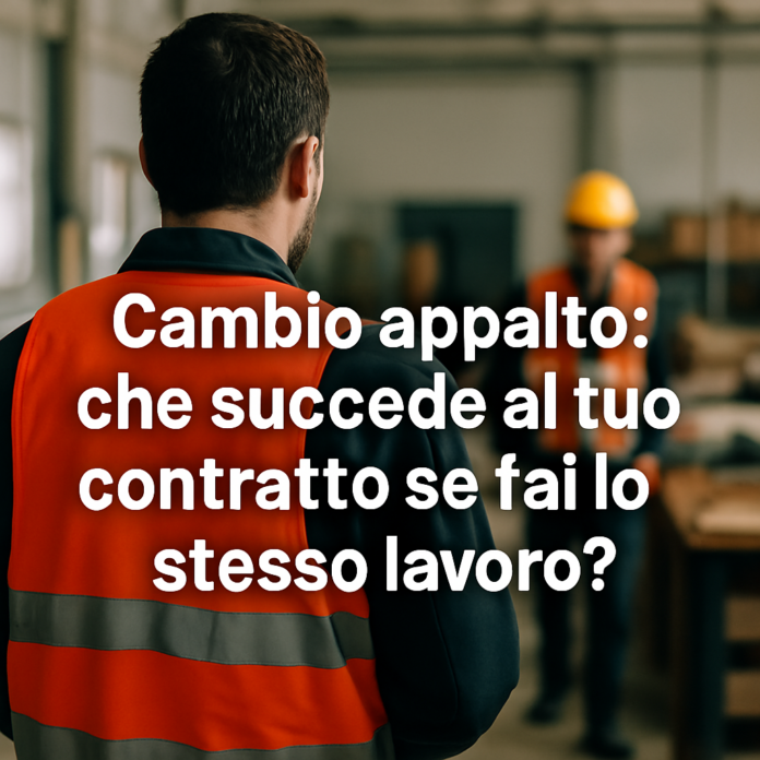 Cambio appalto: che succede al tuo contratto se fai lo stesso lavoro?