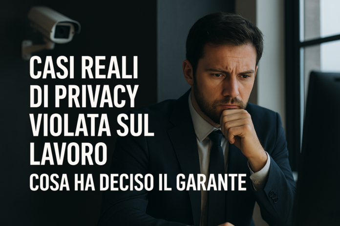 Casi reali di privacy violata sul lavoro: cosa ha deciso il Garante