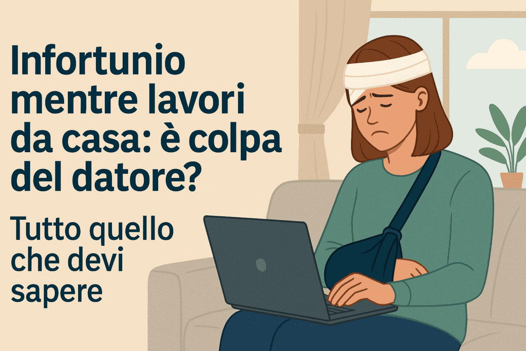 Infortunio mentre lavori da casa: è colpa del datore? Tutto quello che devi sapere