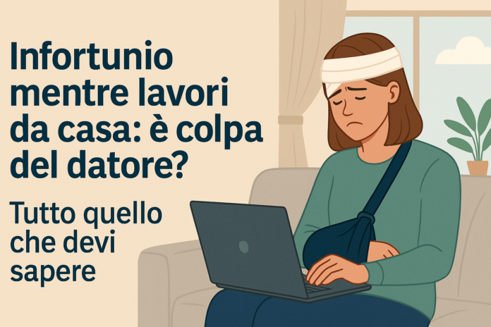 Infortunio mentre lavori da casa: è colpa del datore? Tutto quello che devi sapere
