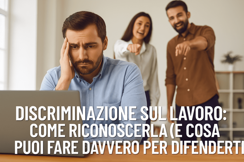 Subisci discriminazioni al lavoro? Tutto quello che puoi fare per difenderti