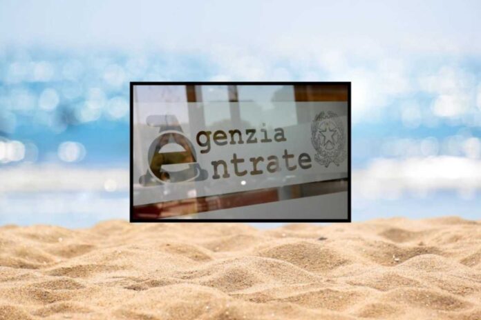Agenzia delle entrate spiaggia Sospensione scadenze