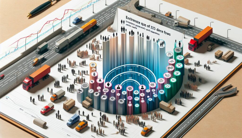 Distribuzione delle quote per settore lavorativo