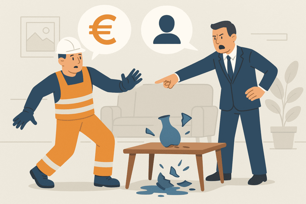 Danni a terzi durante il servizio: chi paga, il lavoratore o l’azienda?