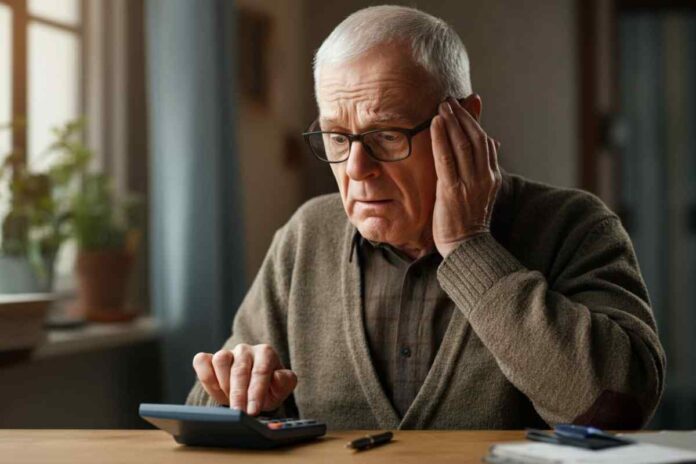 Pensionato preoccupato Pensioni a rischio