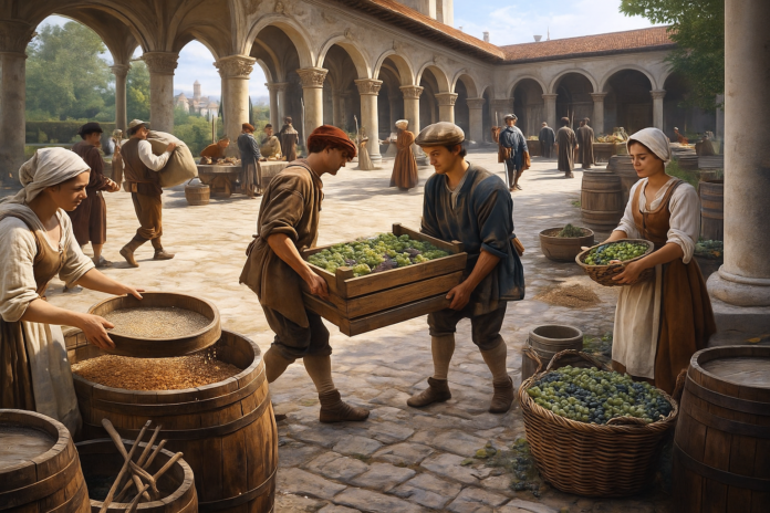 Interazioni quotidiane tra nobili e domestici