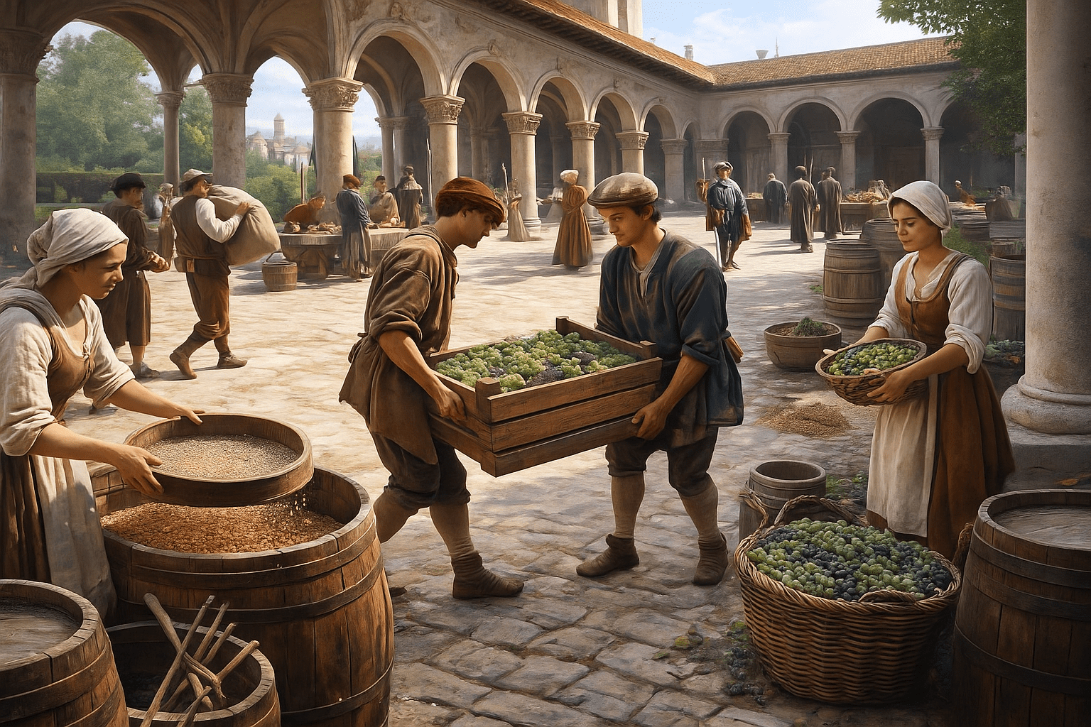 Vita quotidiana nelle corti La vita quotidiana nelle corti nobiliari: tra rituali, lavoro e potere