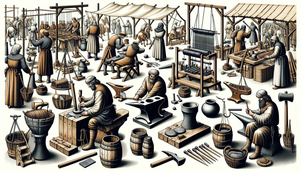 Materiali e tecniche artigianali diffuse nel Medioevo