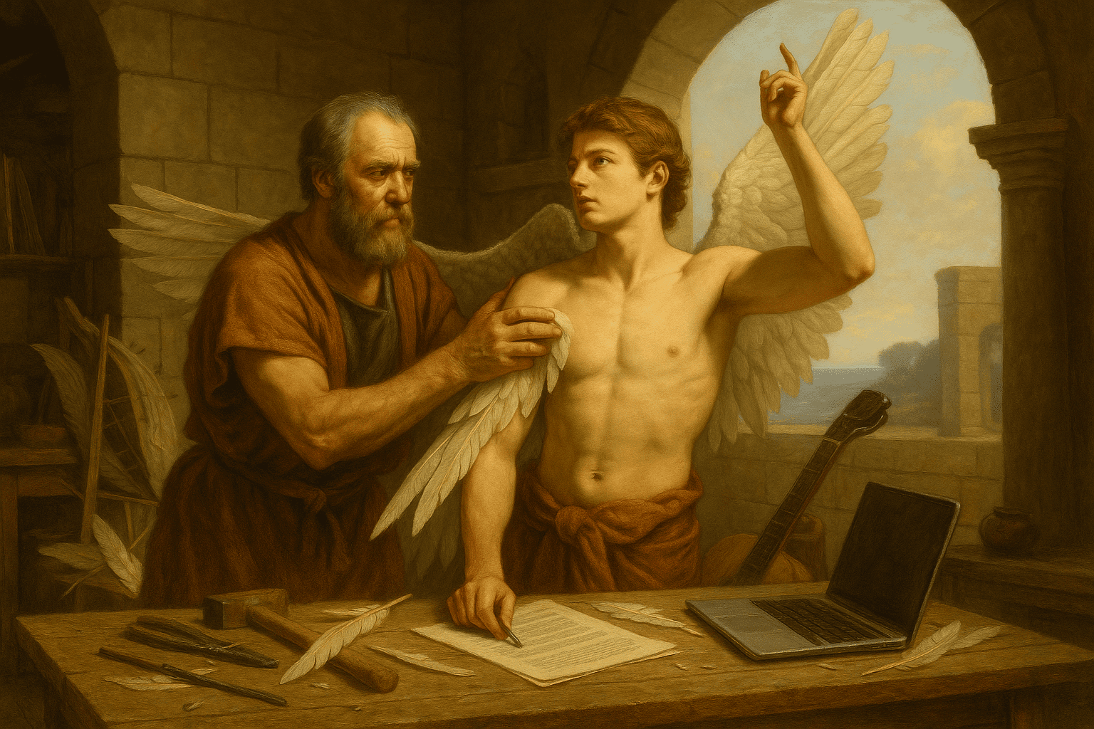 Il lavoro nella mitologia Dedalo e Icaro: lezioni di ingegnosità e arroganza