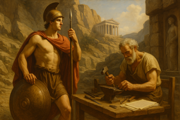 Eroi e artigiani: l'importanza del lavoro nella mitologia greca