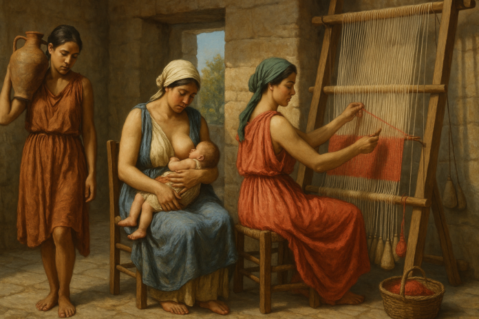 Lavoro e genere nel mondo antico: le schiave, le nutrici, le tessitrici