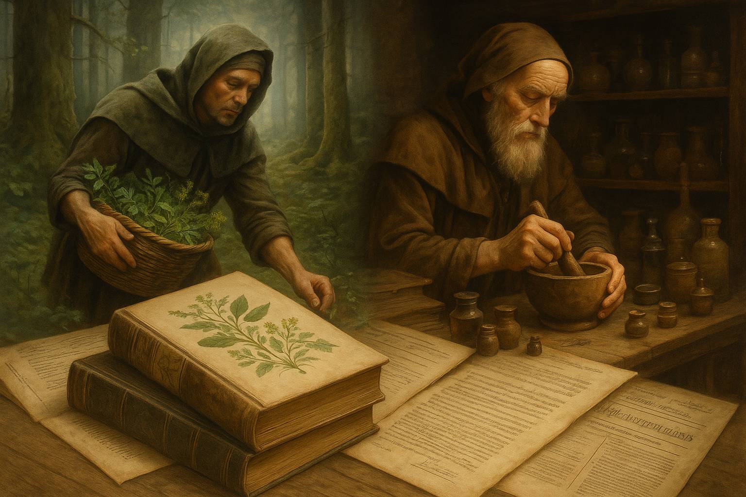 Botanica Lavoro e botanica: raccoglitori di erbe, speziali e prime regolamentazioni