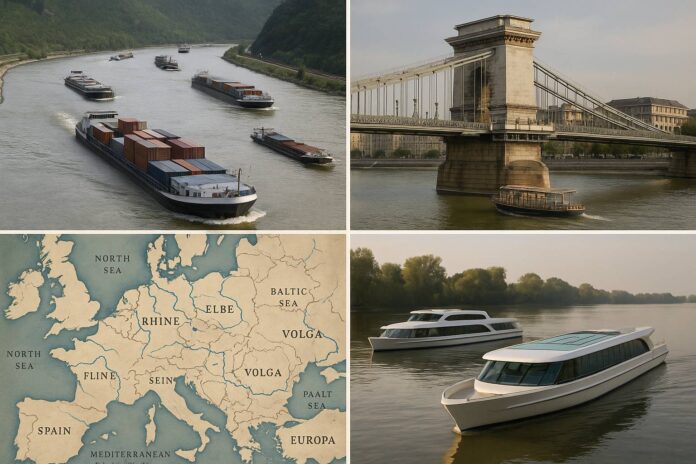 Le grandi rotte fluviali europee: un confronto storico