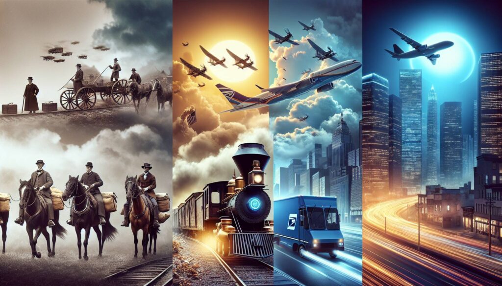 Dalle poste a cavallo agli aerei moderni