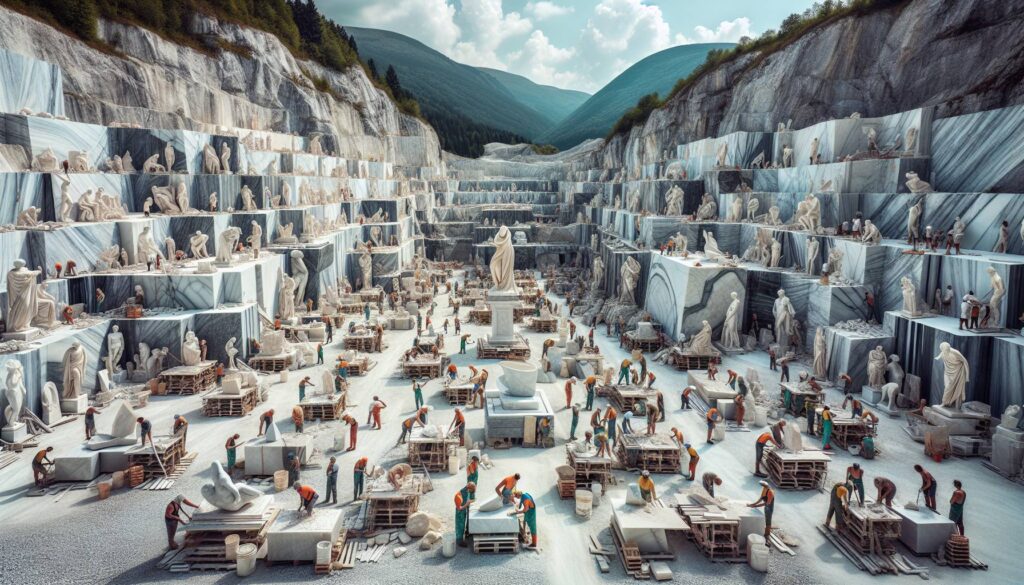 Capolavori italiani e la loro origine dalle cave