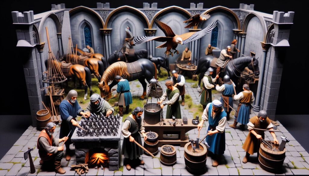 Ruolo e importanza dei fabbri nel castello