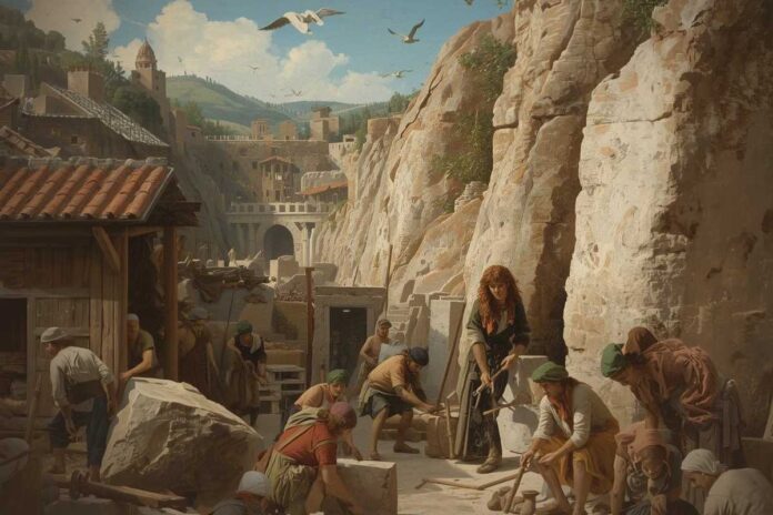 La vita quotidiana degli scalpellini nel Medioevo