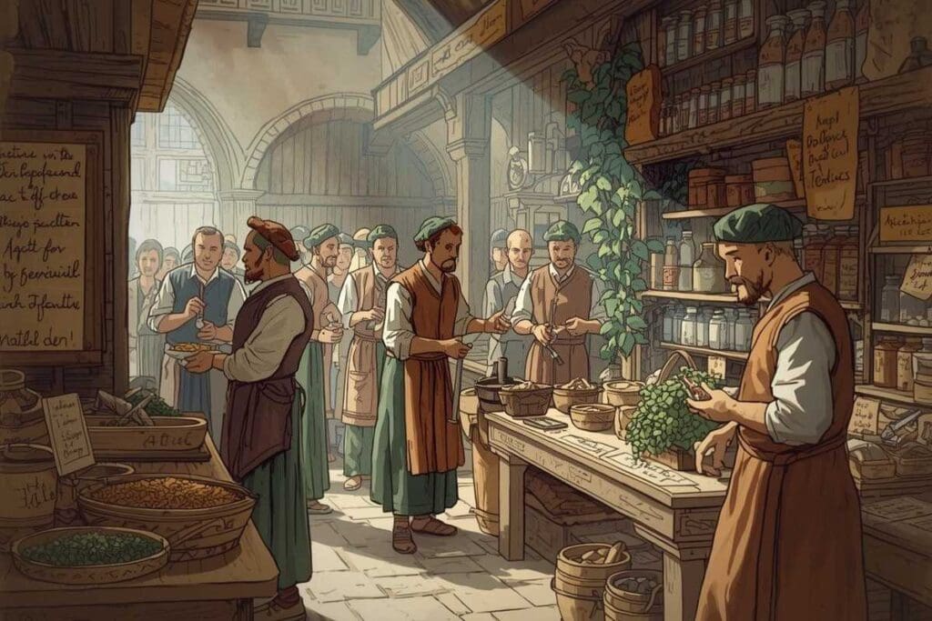 Ruolo degli speziali nel Medioevo