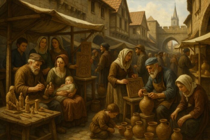 Lavoro ereditario Artigiani e mercanti nel Medioevo: un retaggio familiare