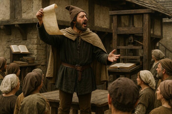 Messaggeri urbani La storia dei banditori: dalla voce alla stampa