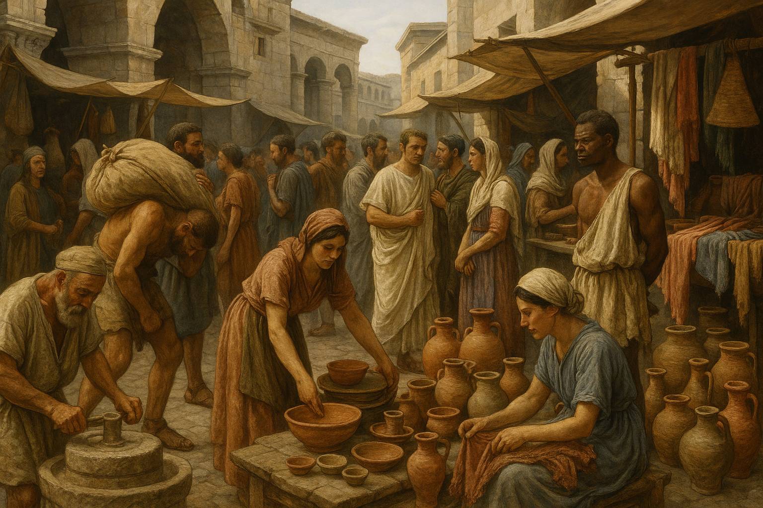 Lavoro come privilegio Il lavoro come privilegio: chi aveva diritto a lavorare e chi no nelle città antiche