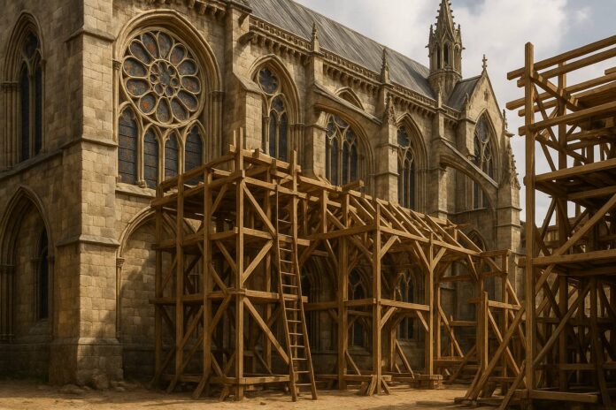 Lavoro nei cantieri Tecniche e materiali: innovazioni e tradizioni costruttive medievali