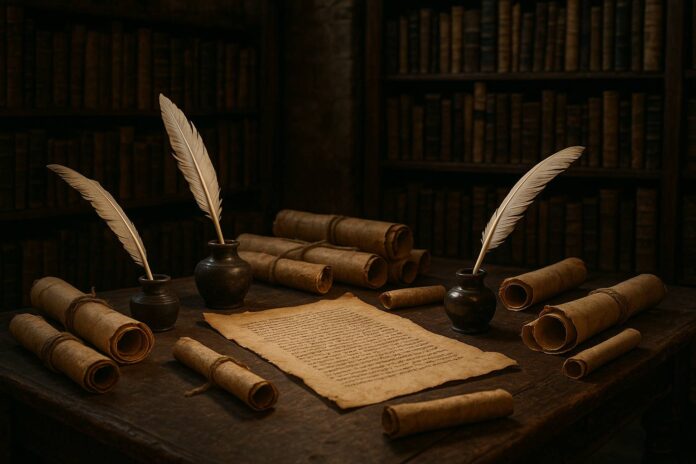 Notai e scrivani I mestieri del passato: dalla pergamena al papiro