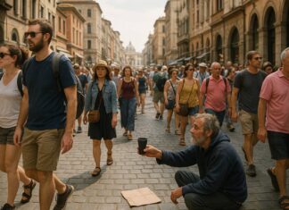 L'impatto del turismo sulla mendicità urbana
