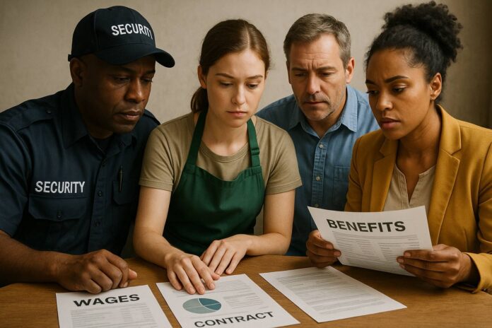 CCNL Confronto tra CCNL della vigilanza e altri settori