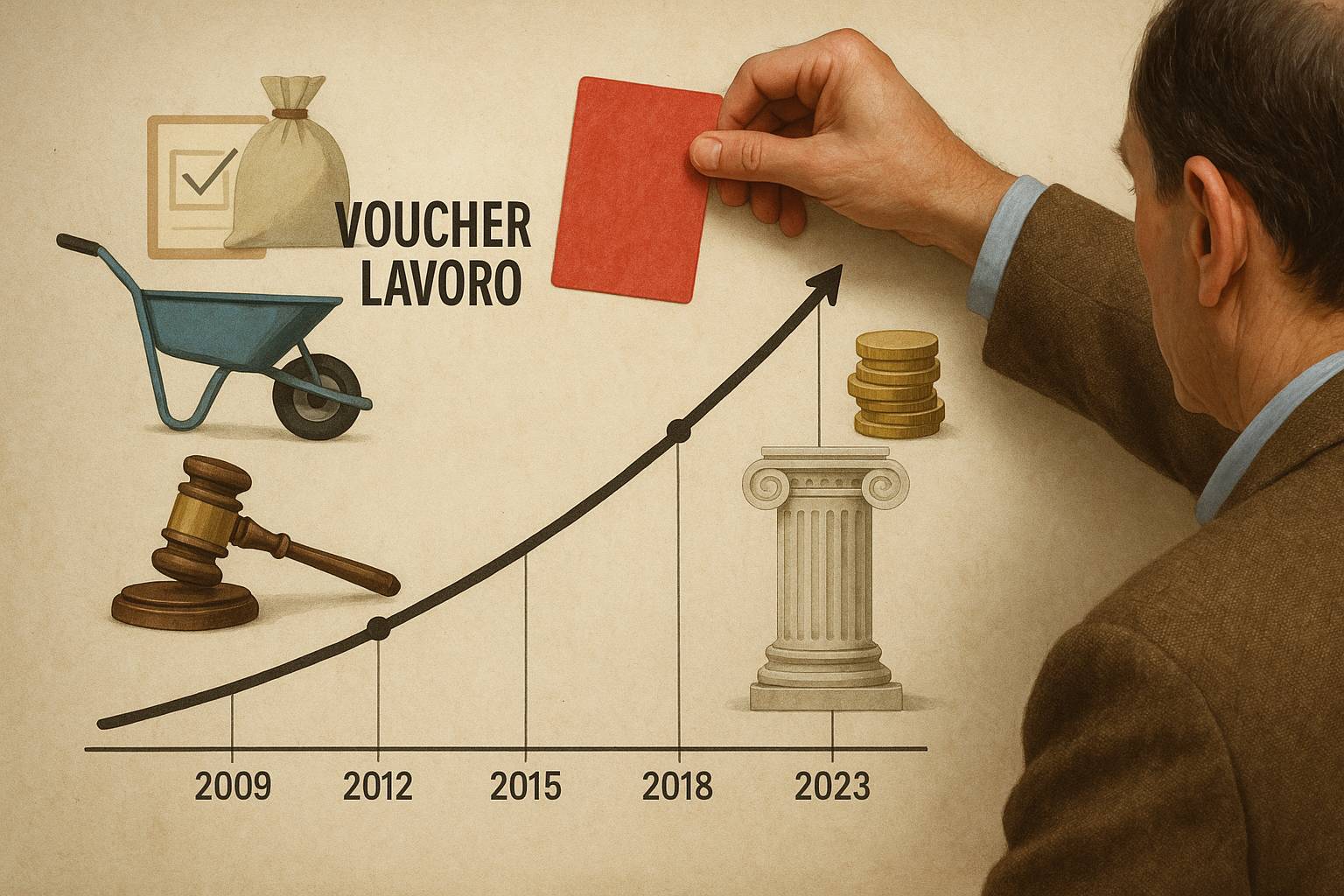 Voucher lavoro Evoluzione storica dei voucher lavoro in Italia