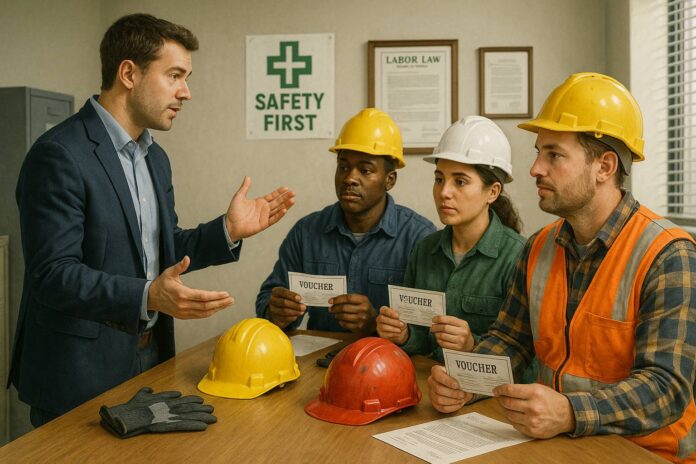 Voucher e sicurezza sul lavoro: le misure obbligatorie