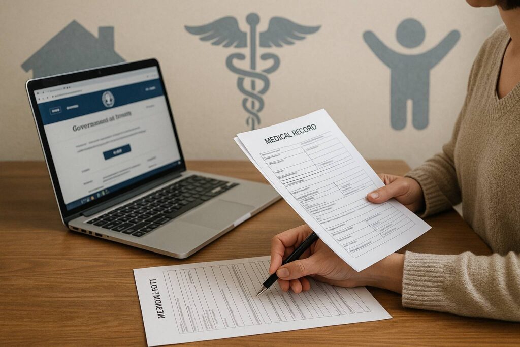 Passaggi iniziali per la richiesta di invalidità