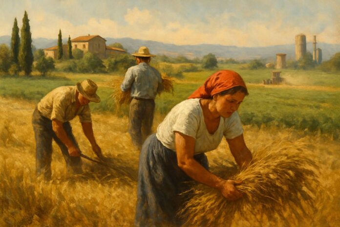 Il lavoro nei campi nell’Italia contadina: sudore, sfruttamento e trasformazioni