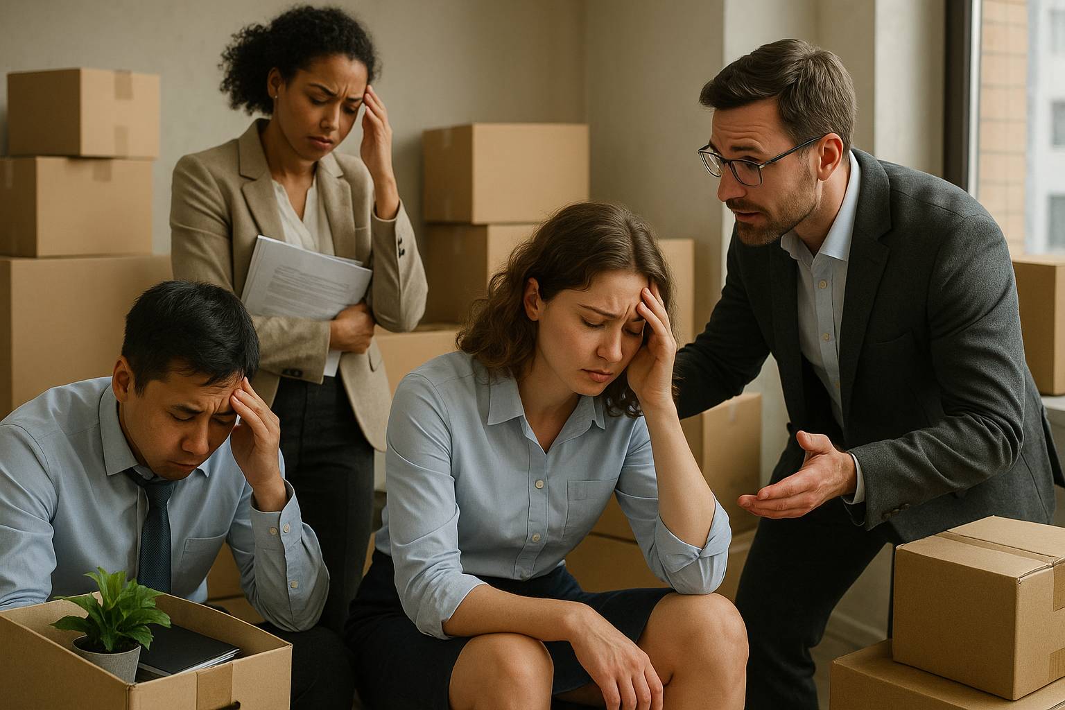 Impatto psicologico sui lavoratori durante il trasferimento d’azienda