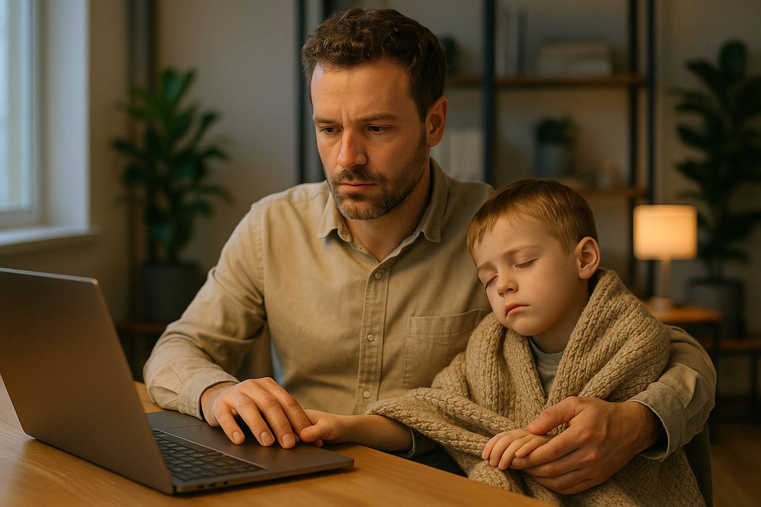 Malattia del figlio La gestione del lavoro con un figlio malato