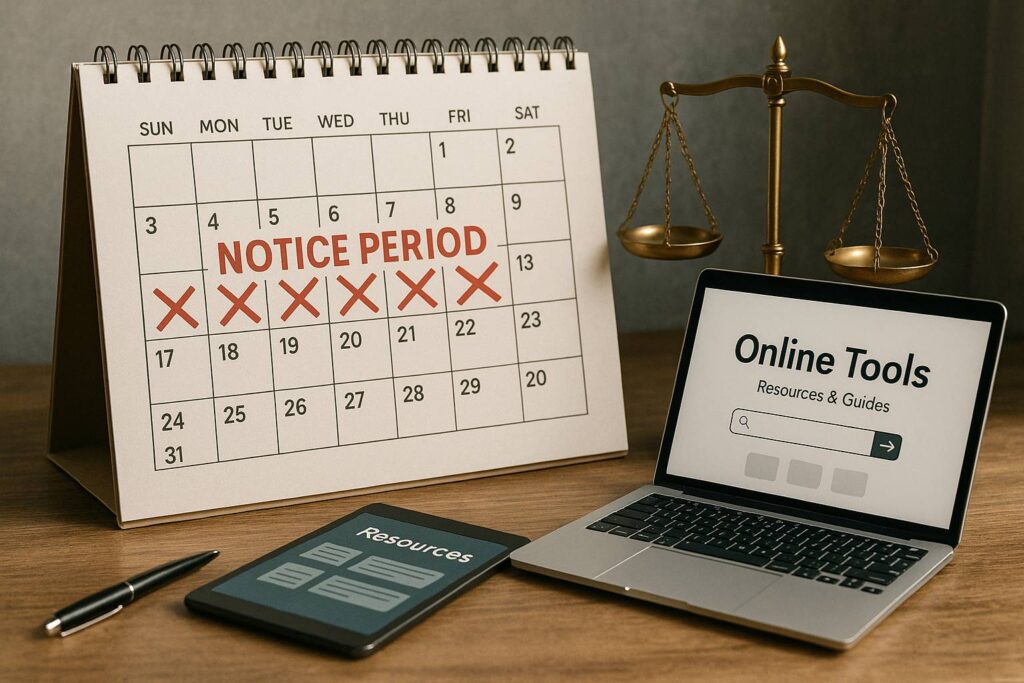 Norme legali sul calcolo del preavviso