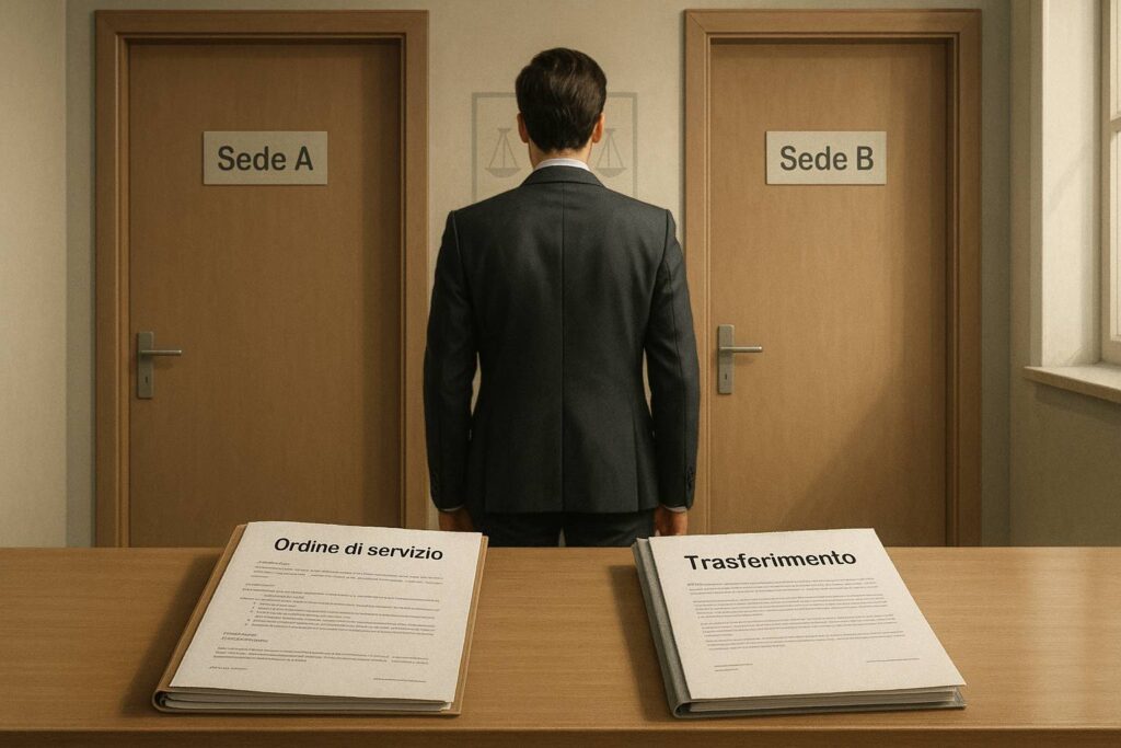 Ordine di servizio o trasferimento? Come distinguere i due istituti