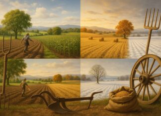 Impatto delle stagioni sulla vita e lavoro agricolo