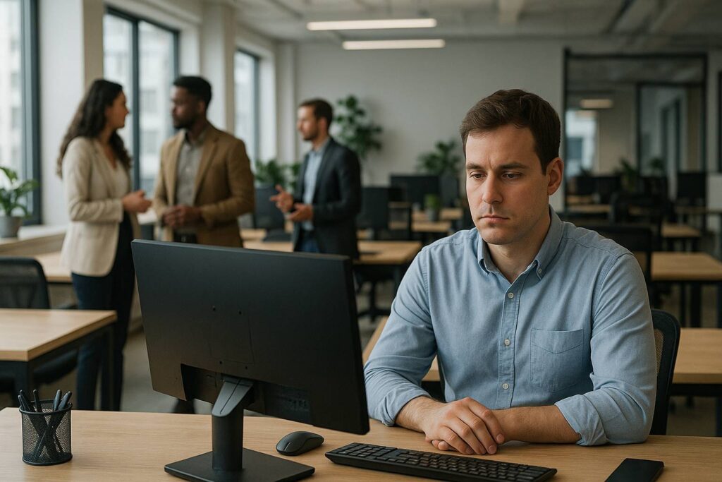 Email ignorate, riunioni saltate: l’esclusione dal lavoro è una forma di pressione?