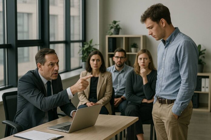 Il capo ti critica davanti a tutti: è solo stile o può diventare illecito?