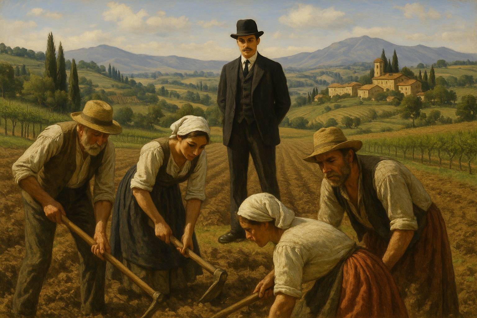 Il lavoro nei campi a mezzadria: diritti, doveri e dipendenza dal proprietario