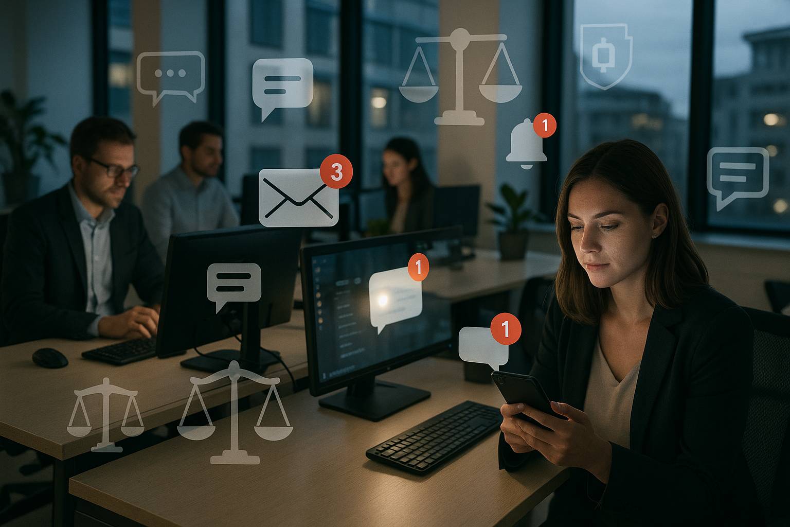 Interruzioni digitali, email e notifiche: profili legali rilevanti