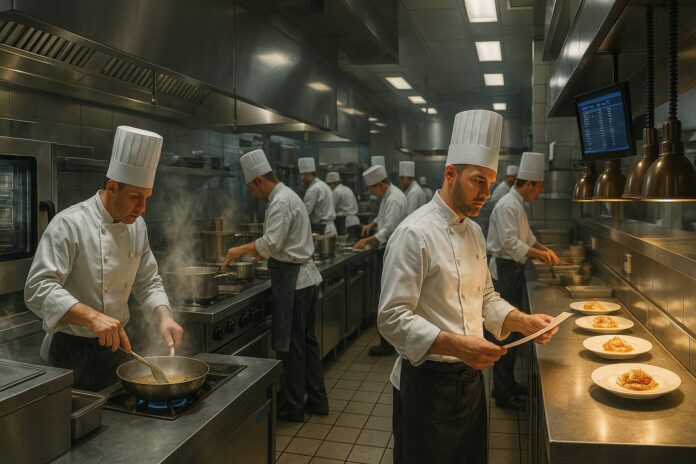 Le cucine dei grandi alberghi: organizzazione, tecnologia e disciplina
