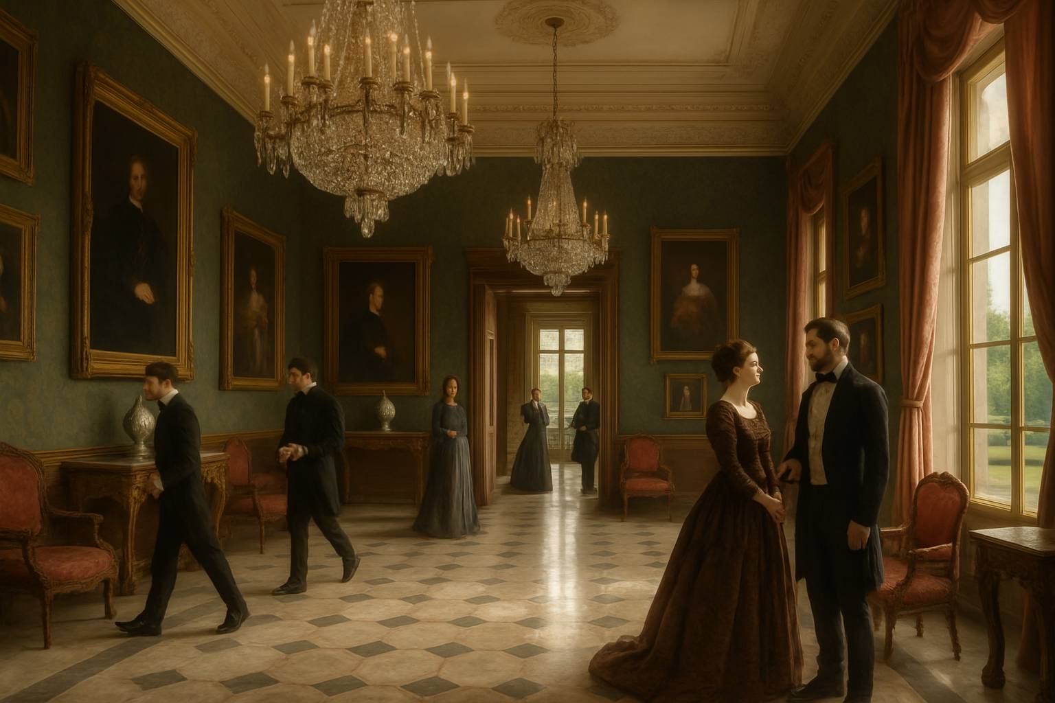 aristocrazia Vita quotidiana in una grande casa aristocratica europea