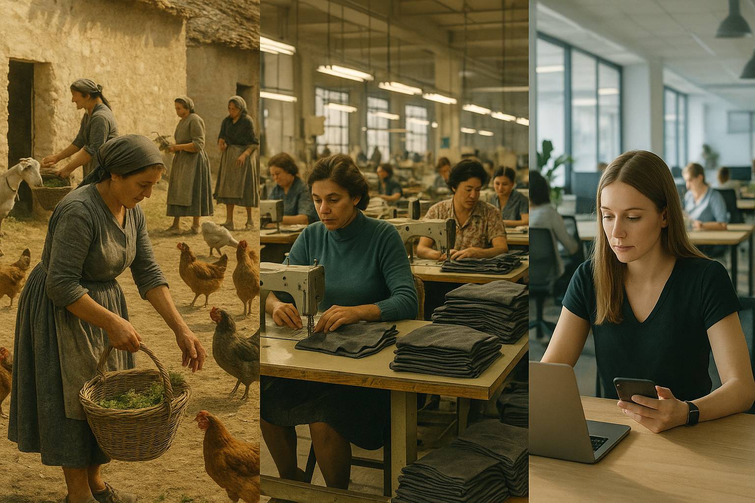 Dalla mezzadria al terziario: donne e trasformazioni del lavoro italiano