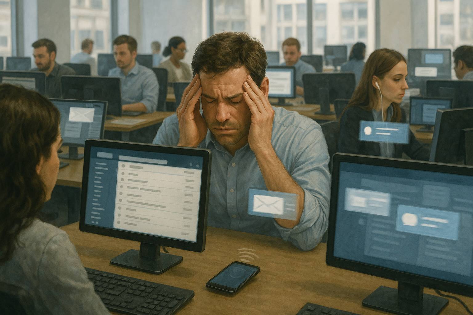Stress da lavoro Stress lavoro-correlato, interruzioni e tutela della salute mentale