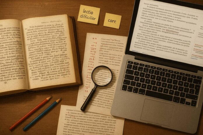 Correttori di bozze e filologi: intrecci tra pratica editoriale e critica del testo